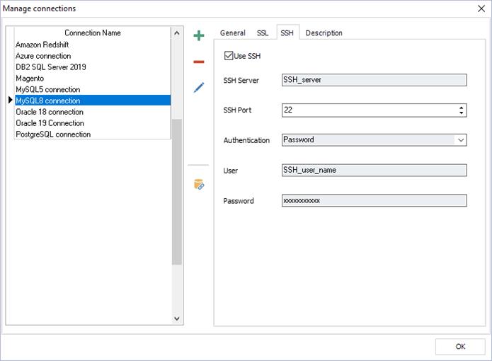 SSH Connection using Password authentication